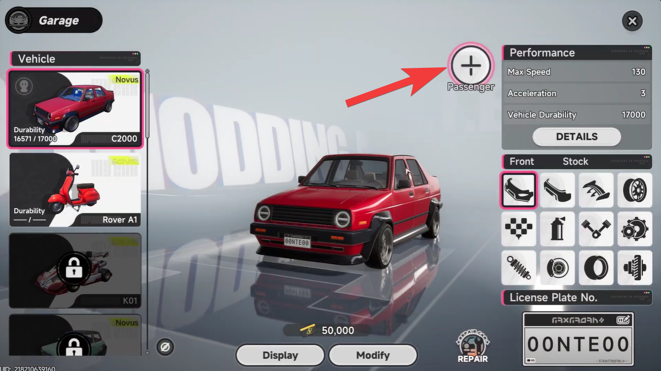 invite Passenger to Your Car Neverness to Everness Bond Levels 