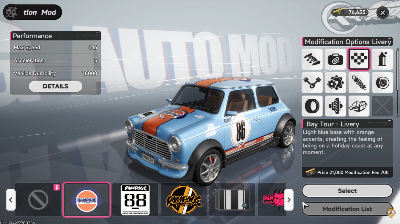 Neverness to Everness car Modification Shop Location and Paint Job Guide