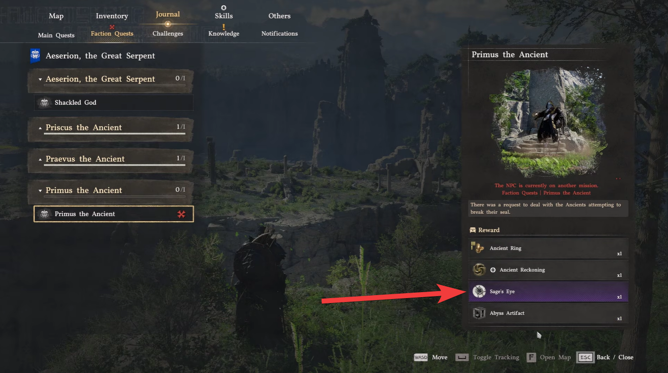 Sage’s Eye in Crimson Desert (Image credit: Pearl Abyss / Via: YouTube - RageGamingVideos)