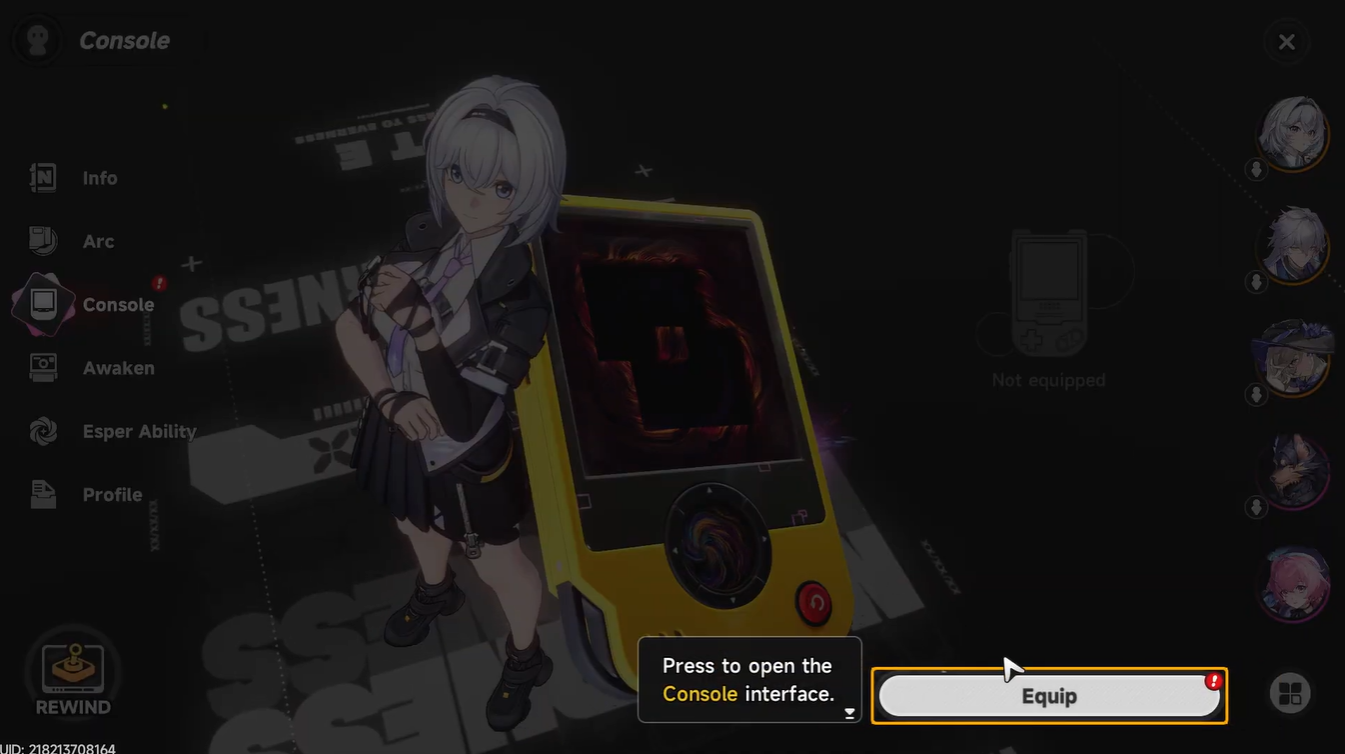 neverness to everness Console cartridges and modules system - NTE