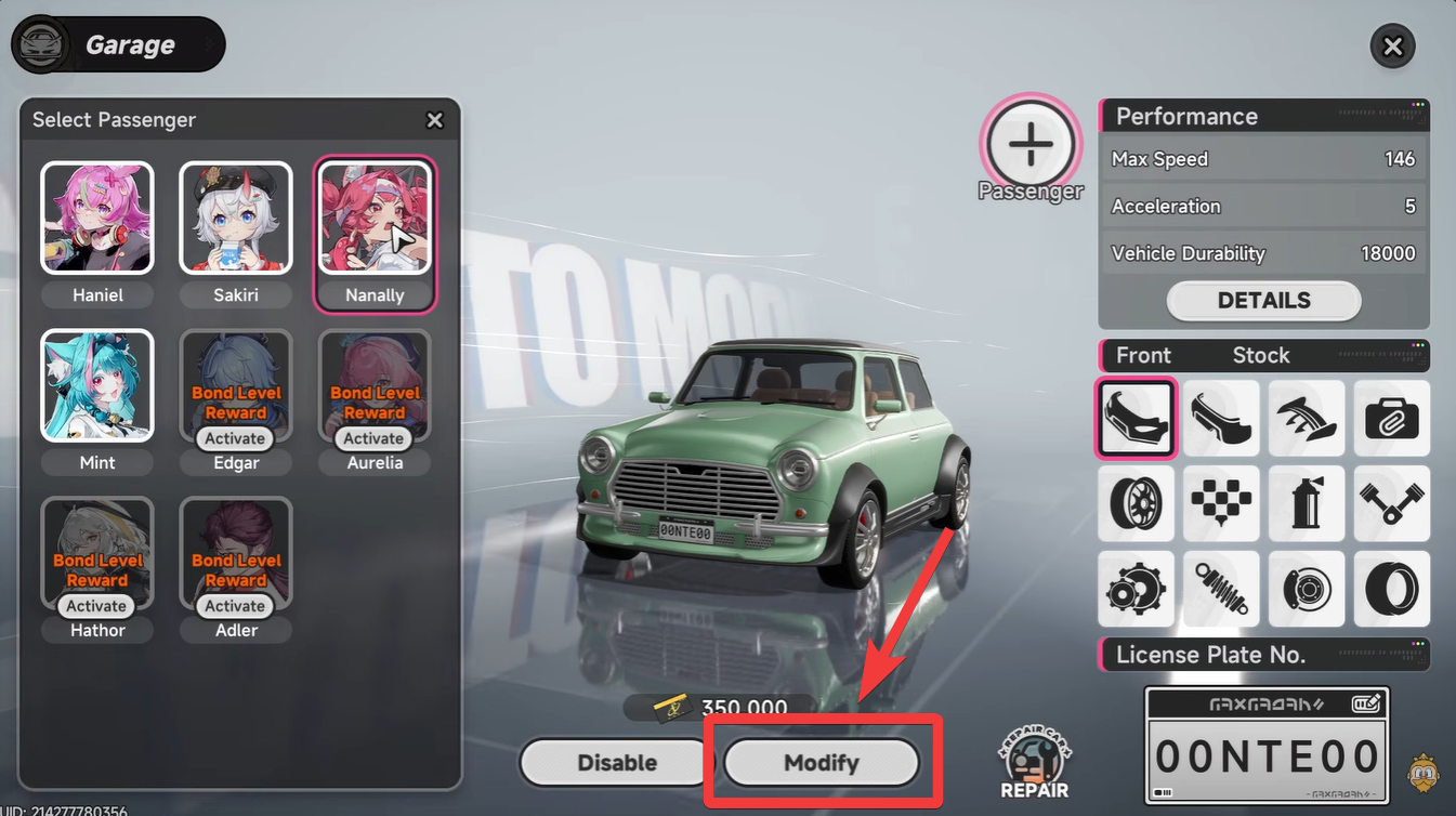 Neverness to Everness car Modification Shop Location and Paint Job Guide