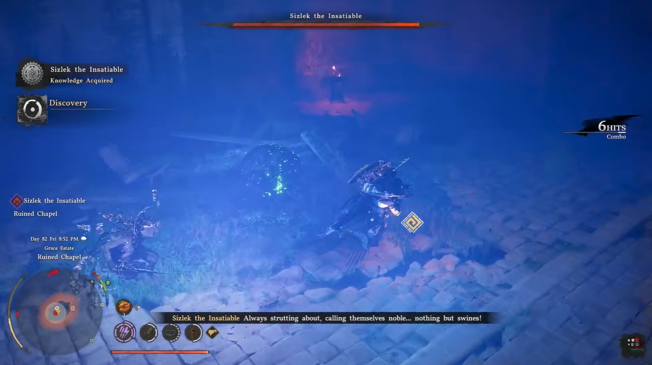 Fighting Sizlek the Insatiable boss in Crimson Desert