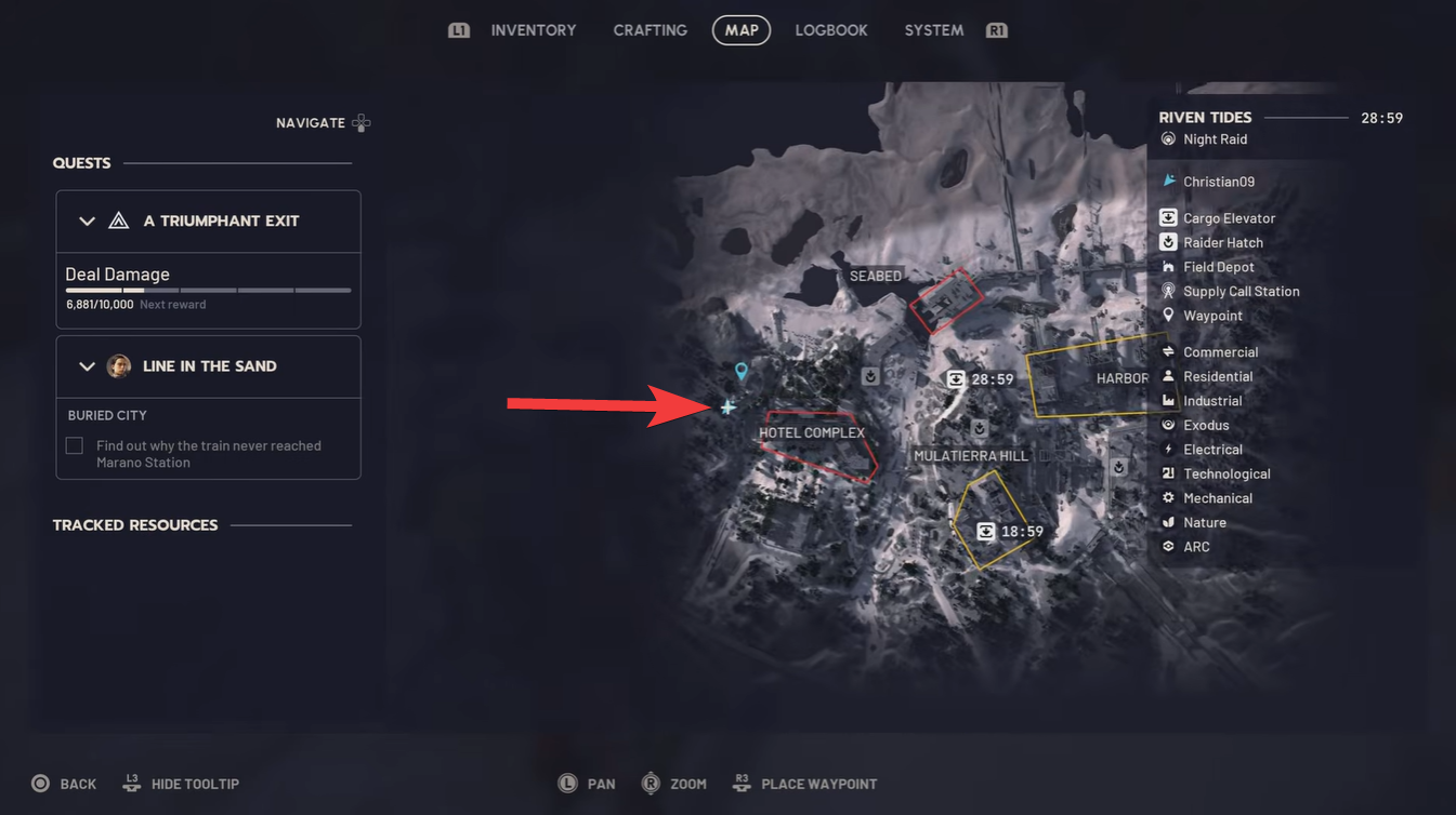 Arc Raiders Sirena Dorata Ship Model Location Riven Tides