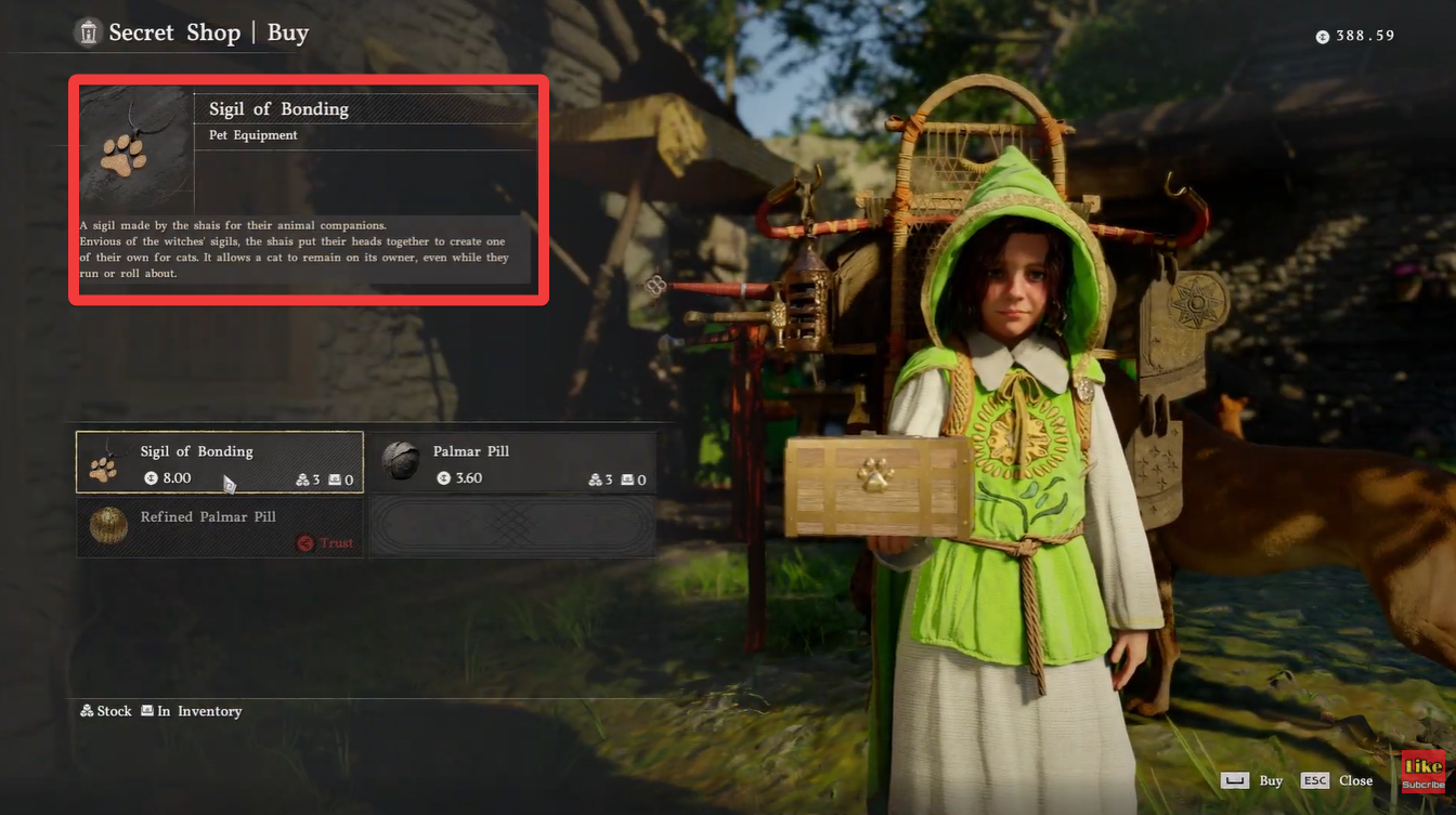 Pororin secret shop in Lacey (Image credit: Pearl Abyss / Via: YouTube - KpShamino)