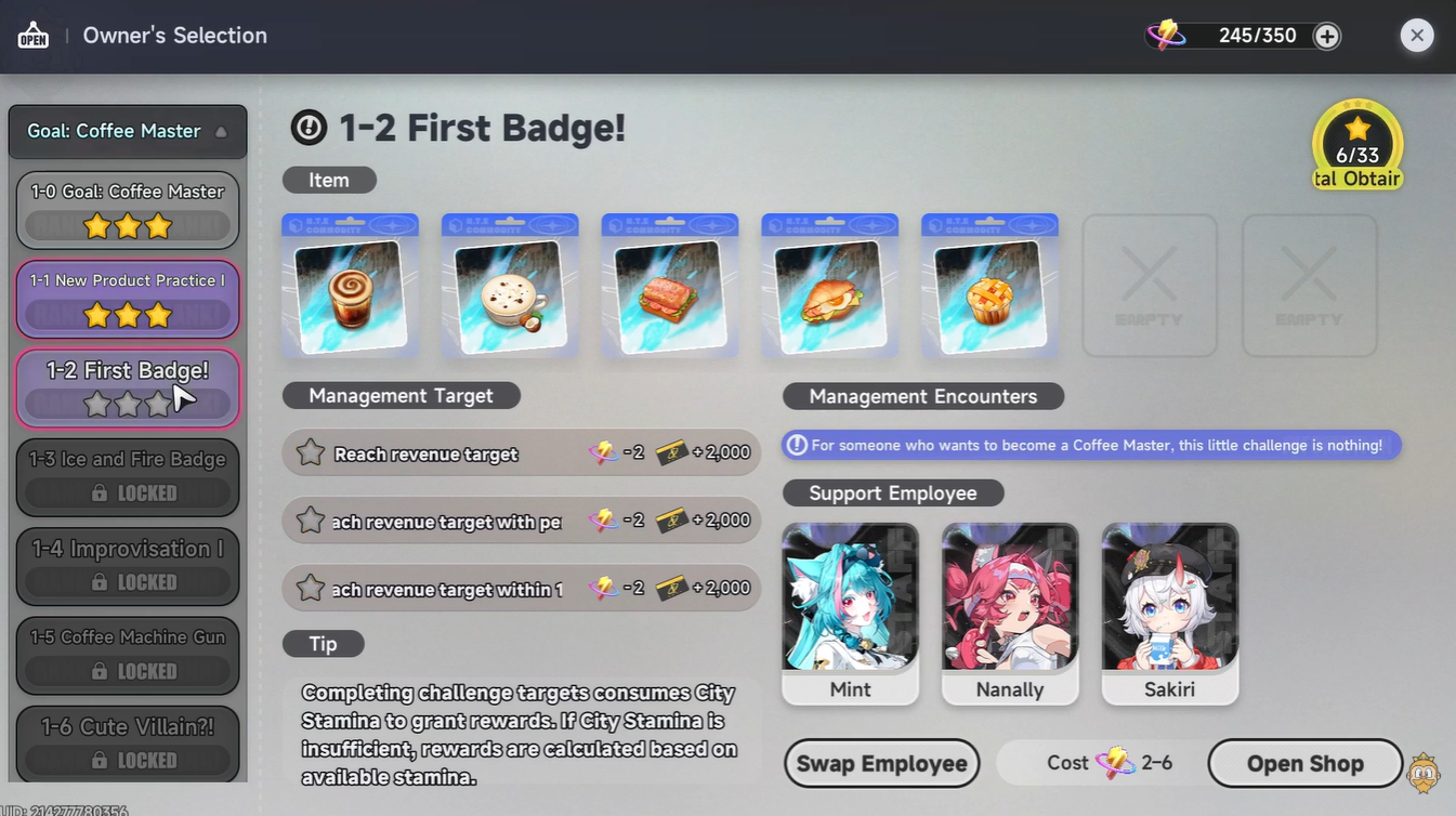 Owner’s Selection Mode Cooking Minigame in Neverness to Everness-NTE