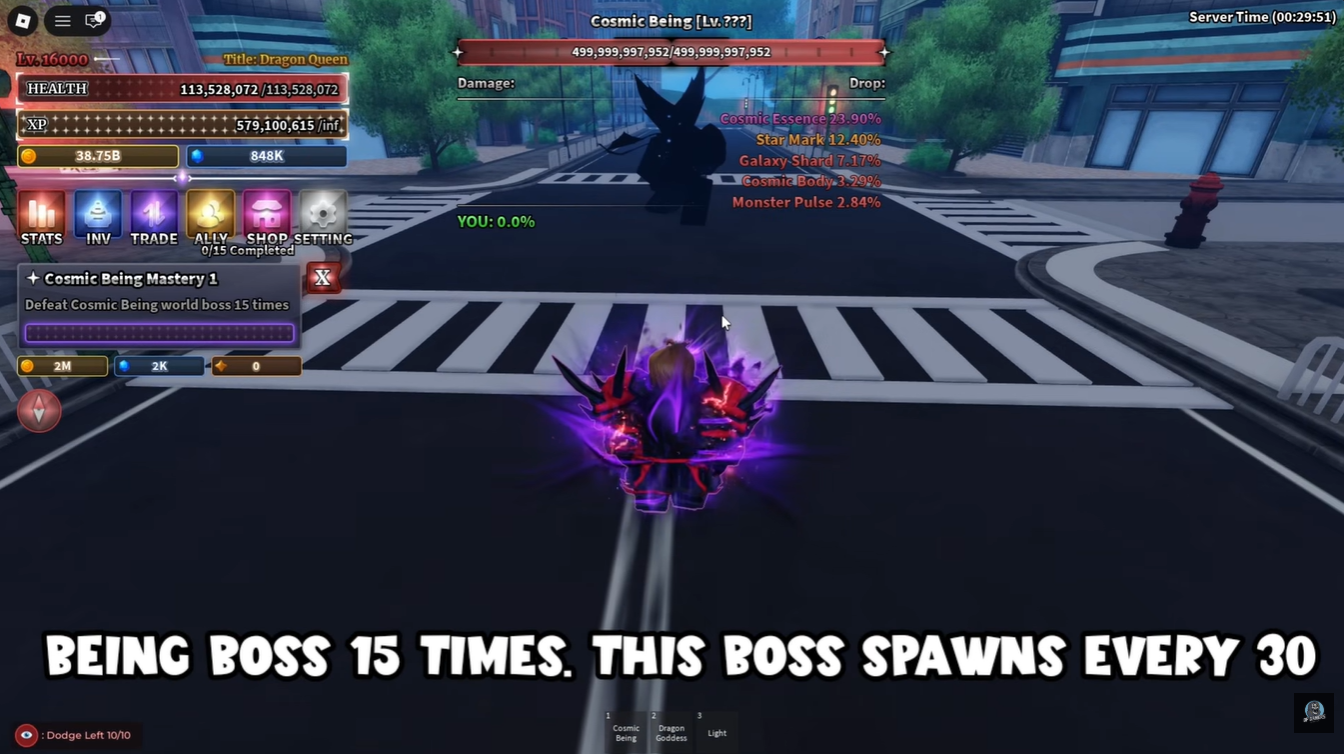 Cosmic Being F Move Sailor Piece (Image credit: Sailor Piece Roblox / Via: YouTube - OP Roblox guides)