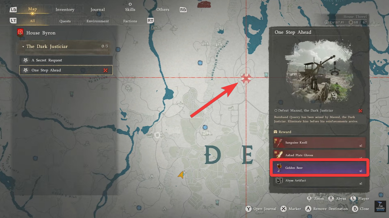 Crimson Desert Golden Beer details - Image credit: Pearl Abyss / Via: YouTube - Joe Hammer Gaming
