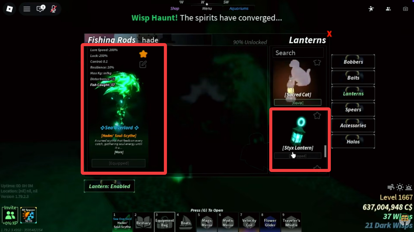 Fisch Roblox: Hades Soul Scythe location, requirements (Image credit: Fisch Roblox / Via: YouTube - MineBlox)