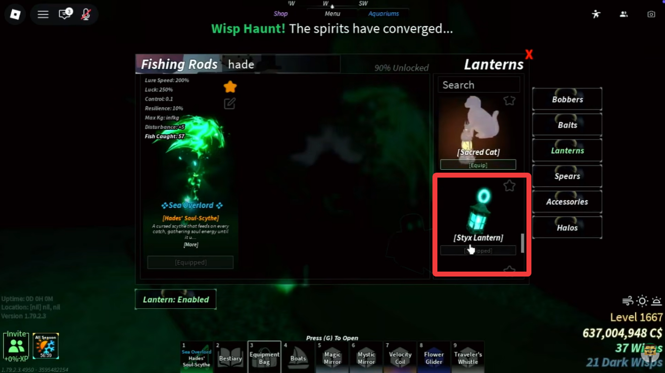 Fisch Roblox: Hades Soul Scythe location, requirements (Image credit: Fisch Roblox / Via: YouTube - MineBlox)