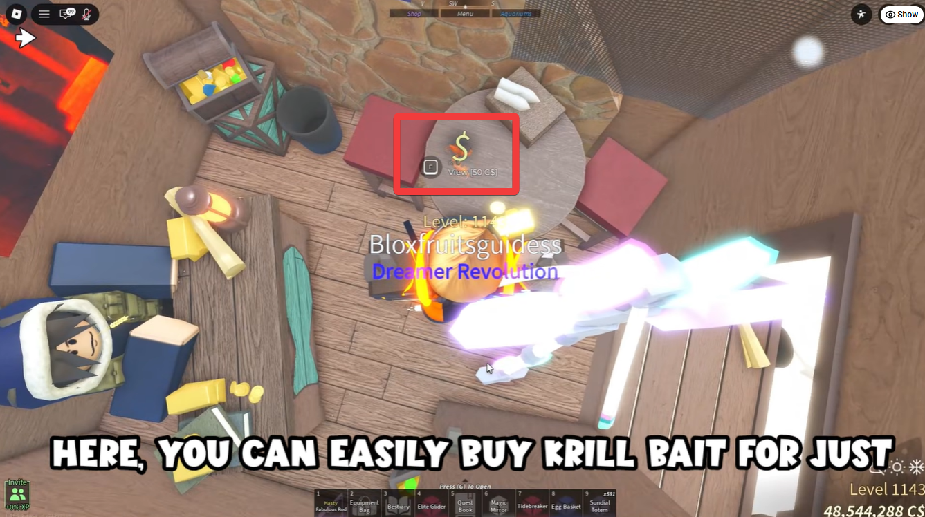 Krill Bait Fisch Roblox