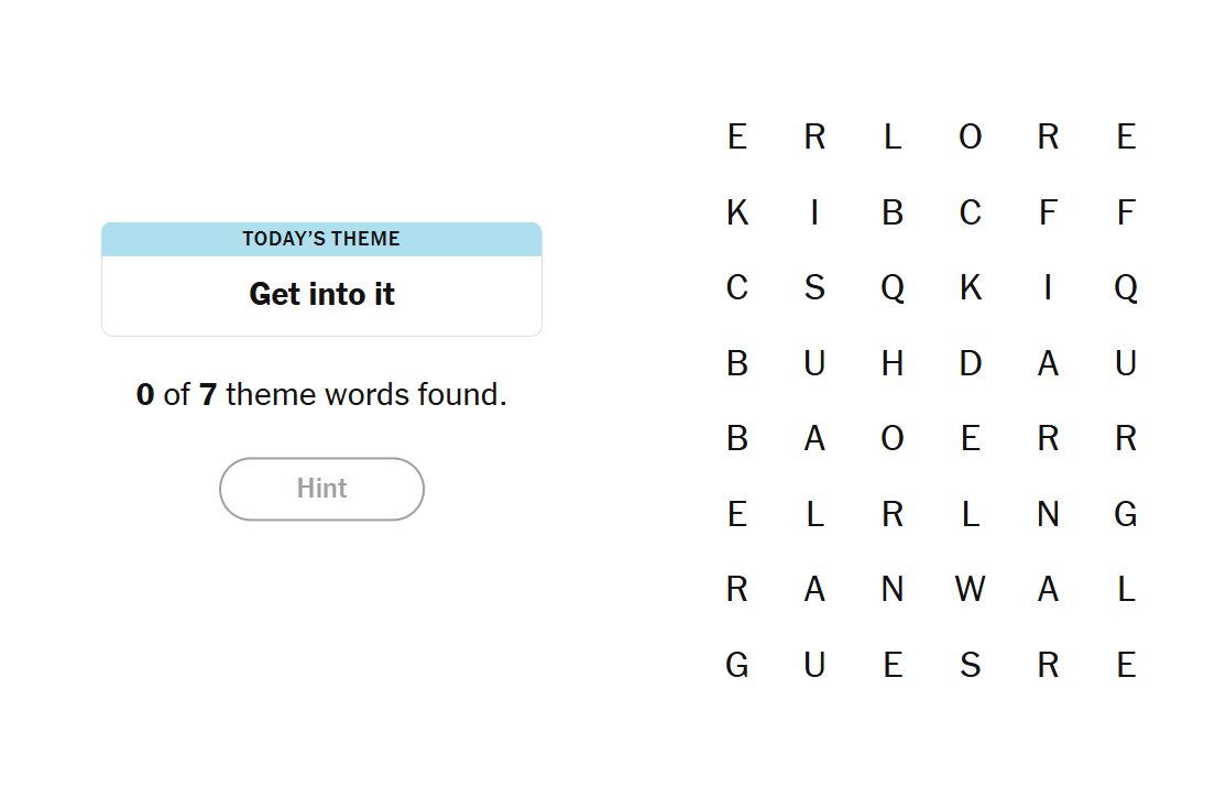 26 April 2026 NYT Strands Answers