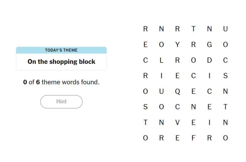 25 April 2026 NYT Strands Answers