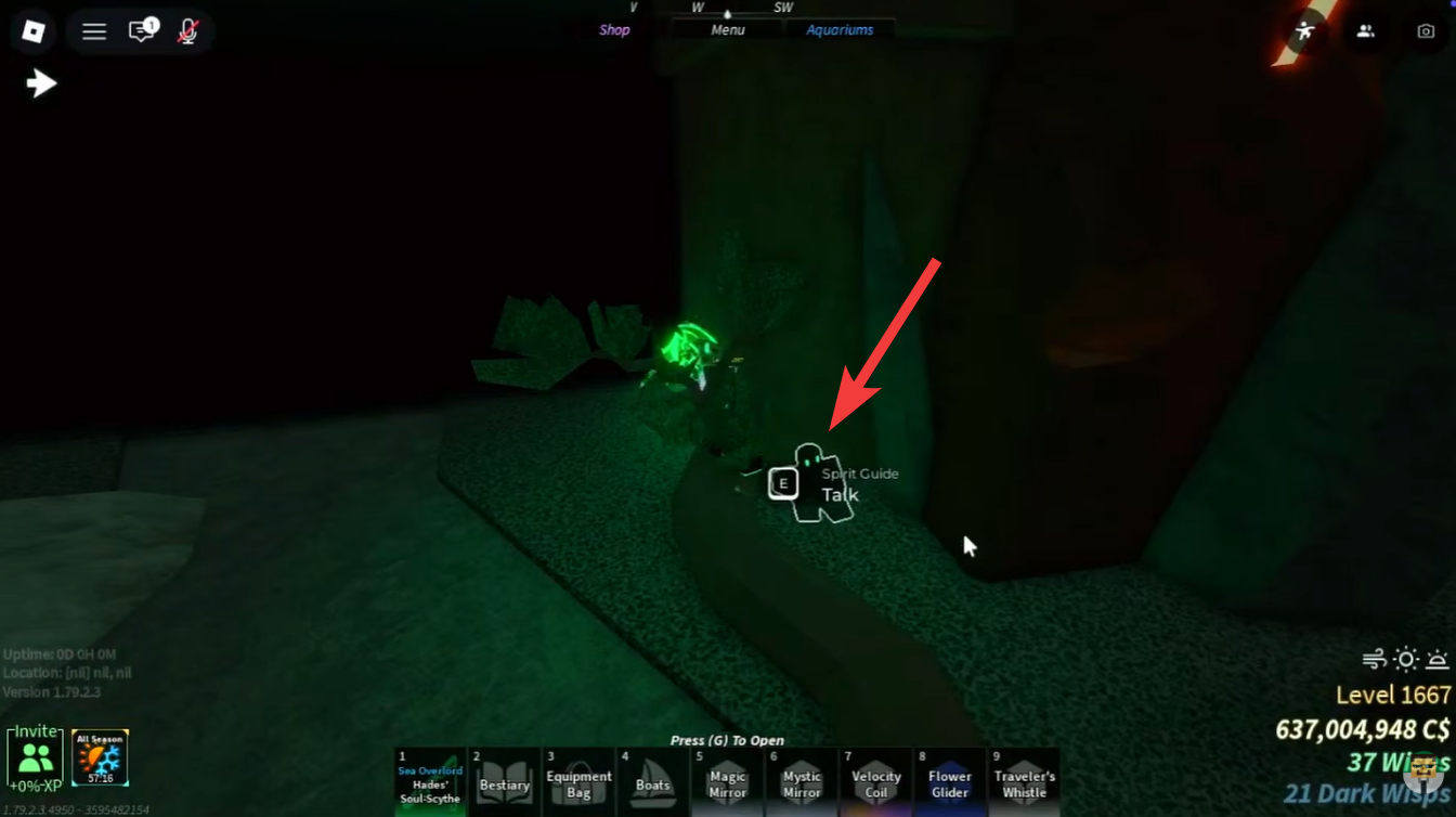 Fisch Roblox: Hades Soul Scythe location, requirements (Image credit: Fisch Roblox / Via: YouTube - MineBlox)