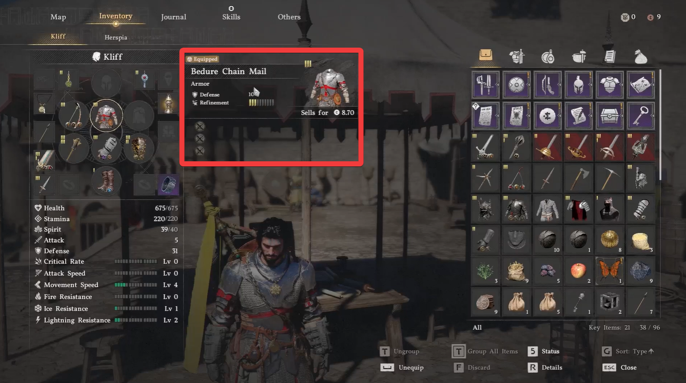 Bedure Chain Mail armor crimson desert 