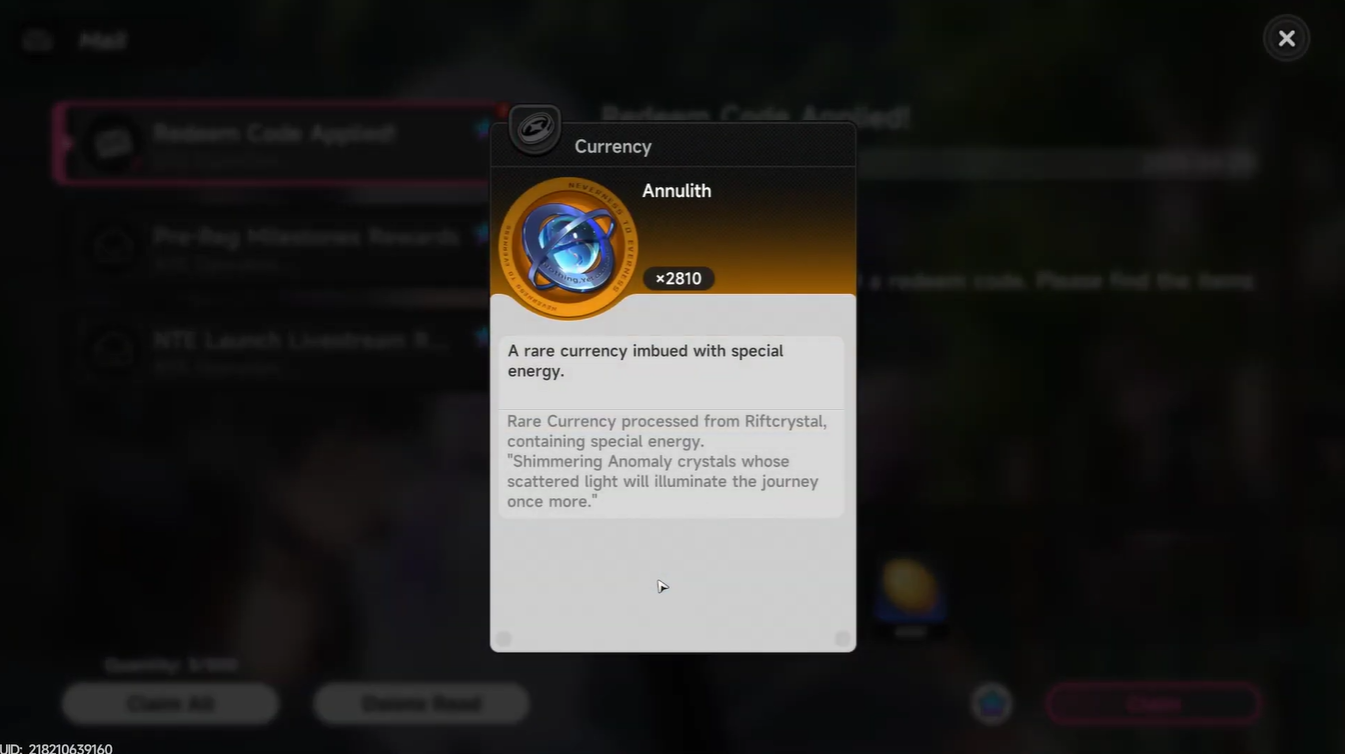 NTE all redeem codes - how to redeem codes