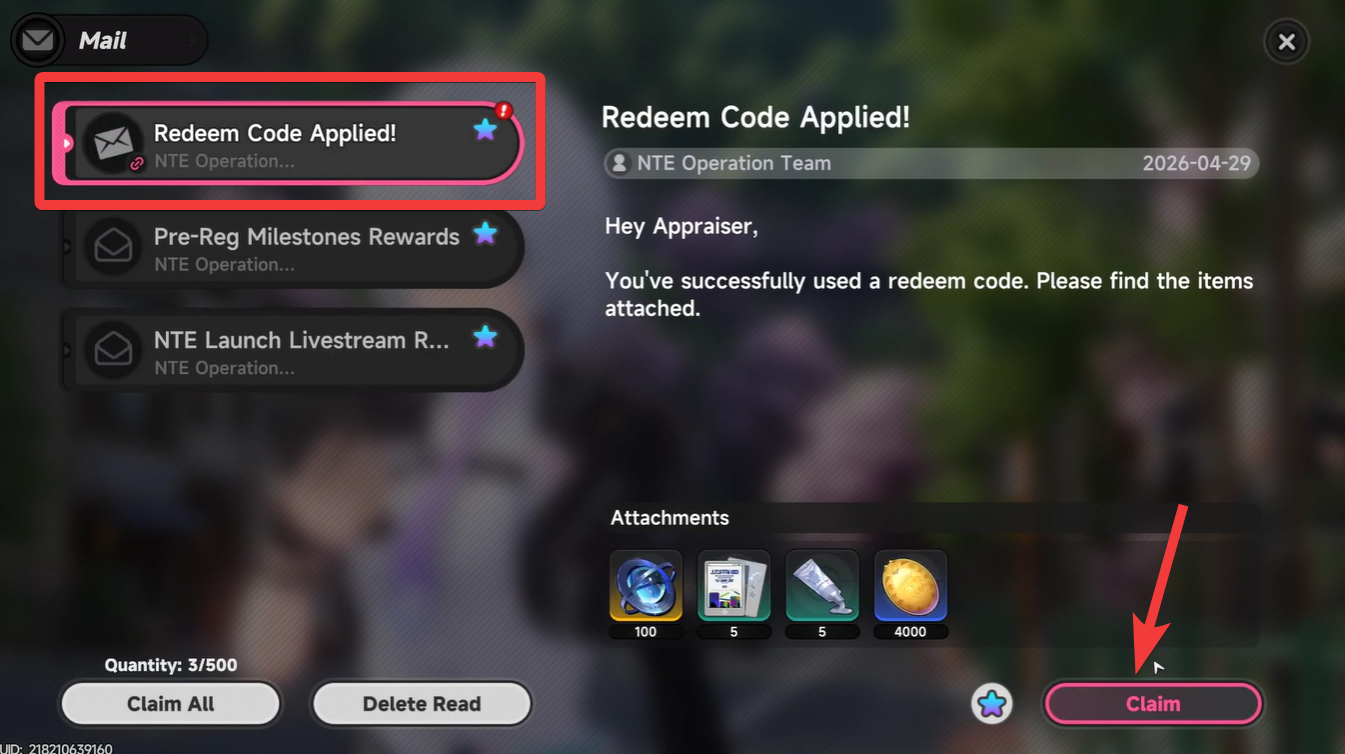 NTE all redeem codes - how to redeem codes