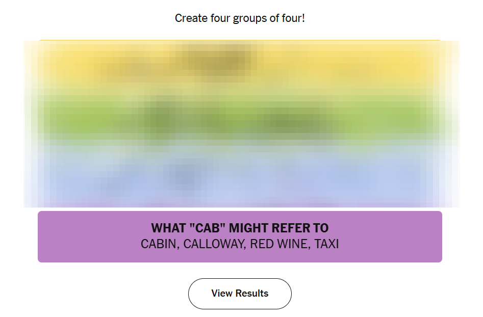 NYT Connections Answers: 24 April 2026