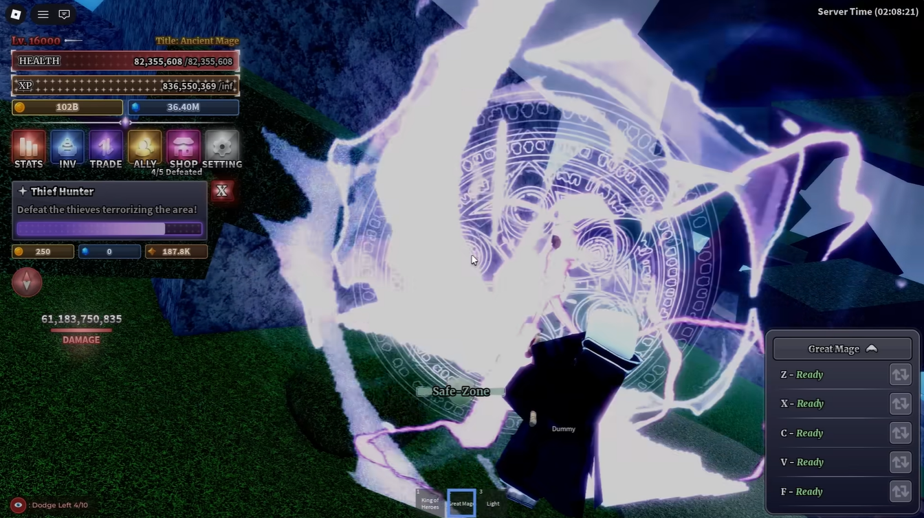 Mage Sword and Great Mage Sailor Piece (Image credit: Sailor Piece Roblox / Via: YouTube - Simple9064)