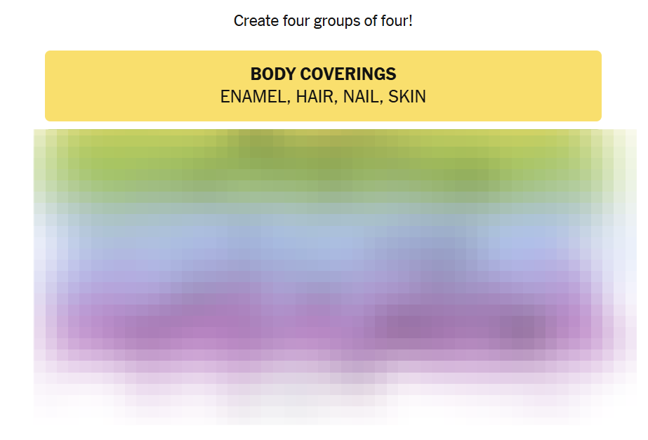 NYT Connections Answers: 25 April 2026