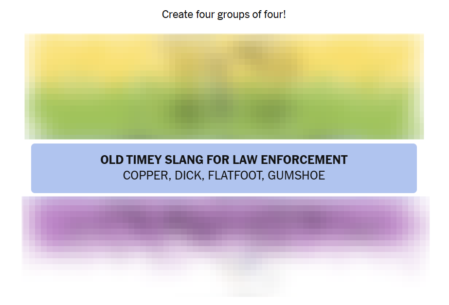 NYT Connections Answers: 25 April 2026