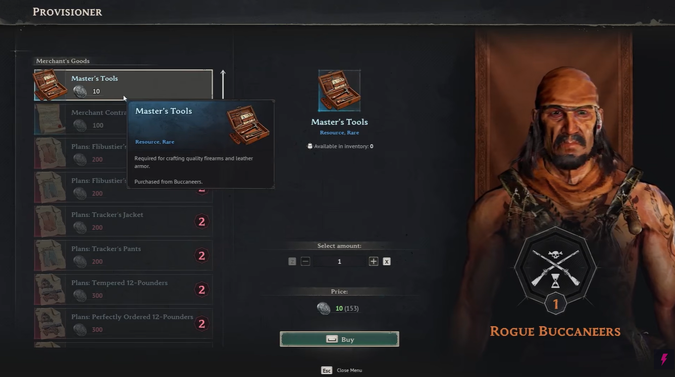 Master’s Tool in Windrose