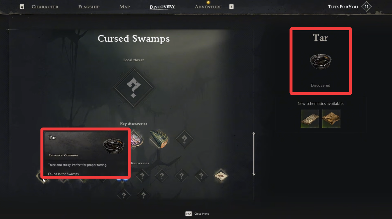 Windrose Tarred Planks guide (Image credit: Kraken Express / Via: YouTube - ASAP)