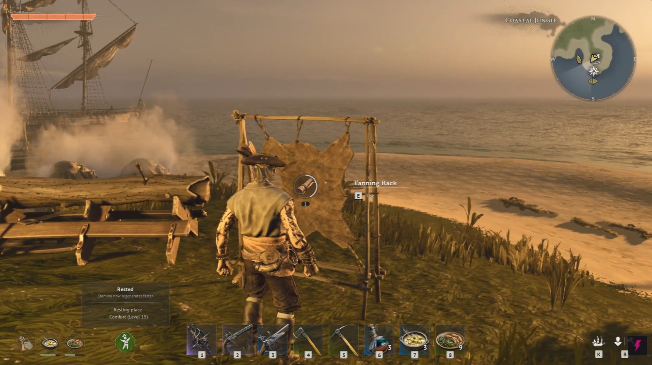 Windrose Tanning Rack Guide (Image credit: Kraken Express / Via: YouTube – ASAP)