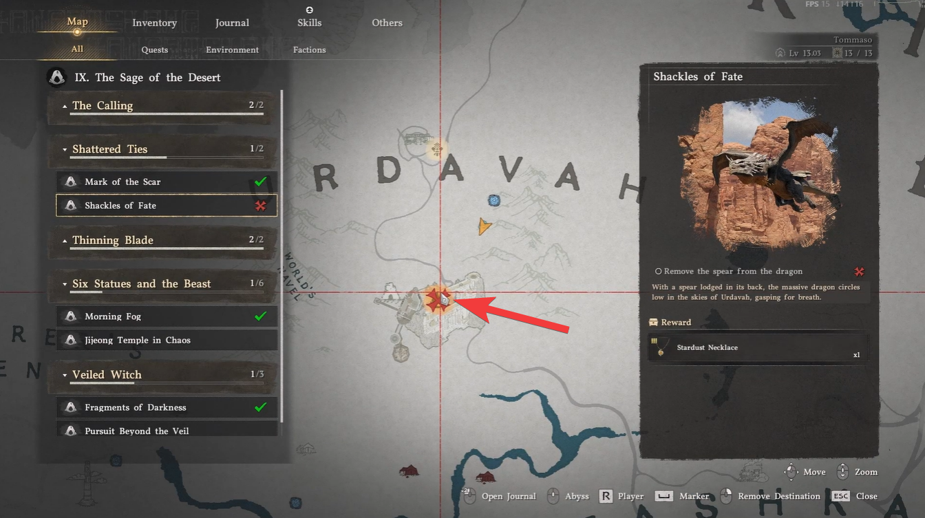 Remove spear from dragon blackstar (Image credit: Pearl Abyss / Via: YouTube - ASAP)