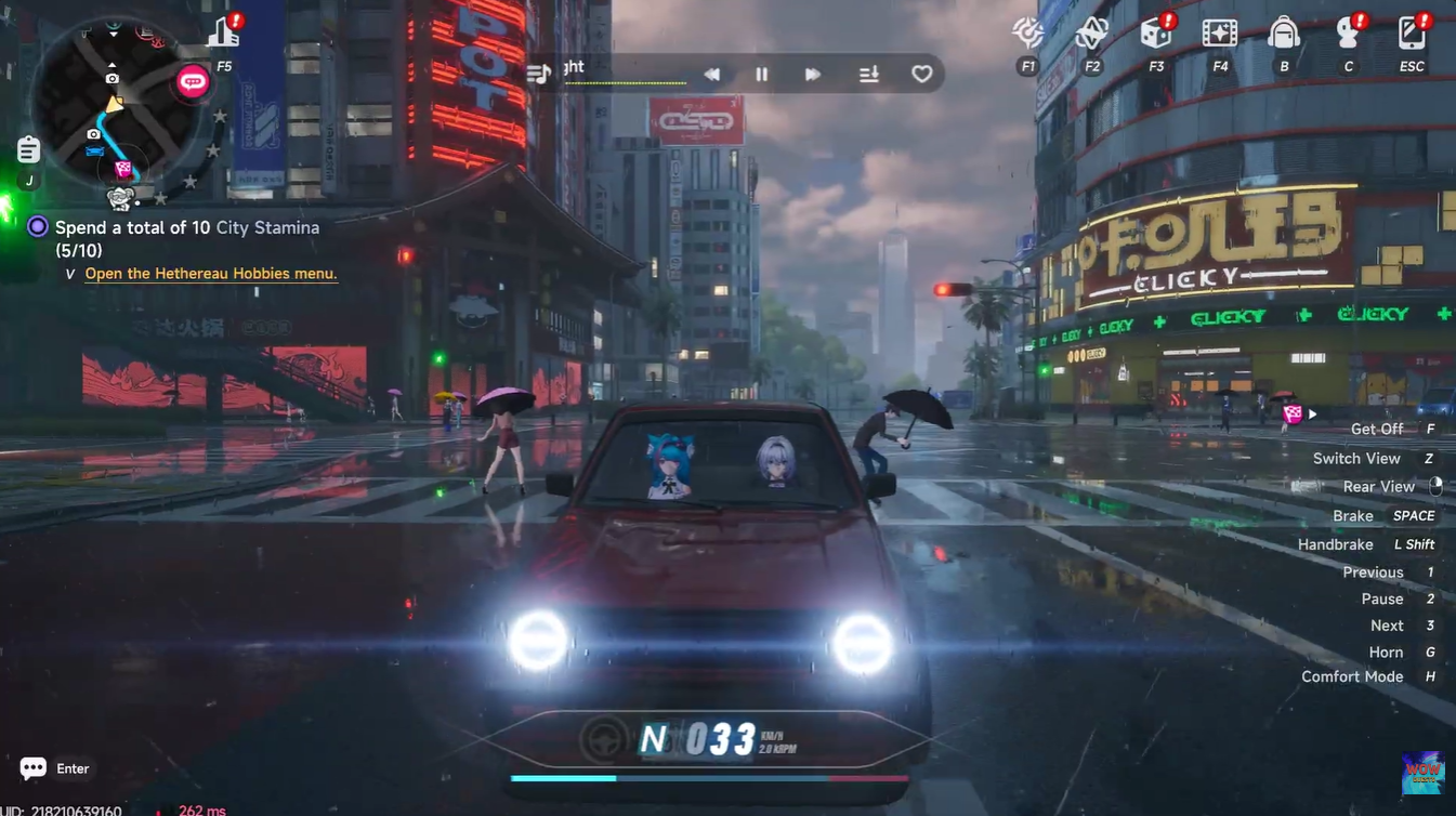 invite Passenger to Your Car Neverness to Everness Bond Levels 