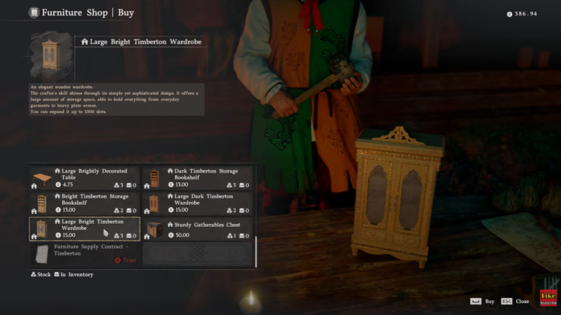 Crimson Desert Wardrobes Location (Image credit: Pearl Abyss / Via: YouTube - KpShamino)