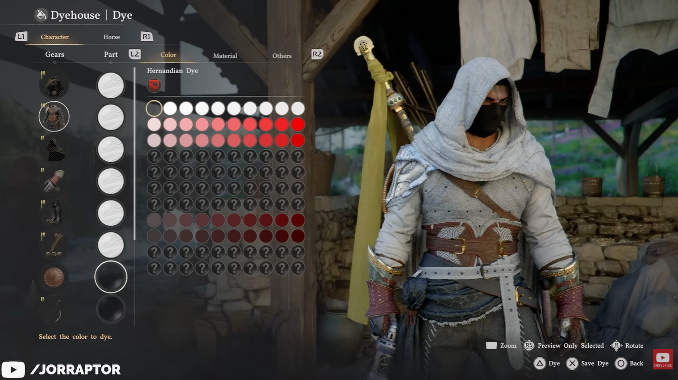Pure True White Dye Crimson Desert (Image credit: Pearl Abyss / Via: YouTube - JorRaptor)