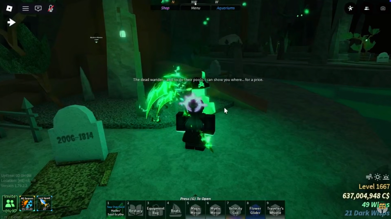 Fisch Styx Angler guide (Image credit: Fisch Roblox / Via: YouTube - MineBlox)
