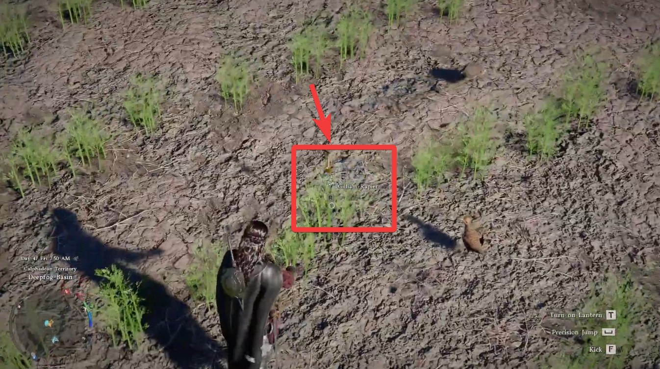 Gilliam Rapier location in Crimson Desert