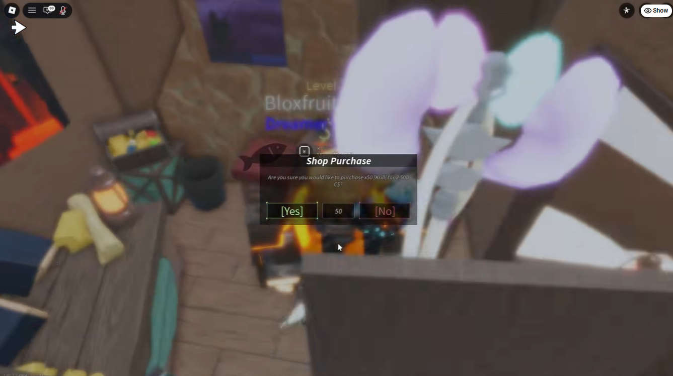 Krill Bait Fisch Roblox