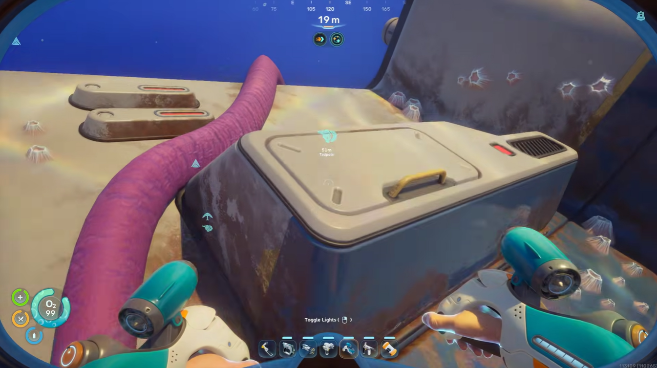 Subnautica 2 Camp One Puzzle Solution: Hidden Entrance, Tuba, and Red Button Location