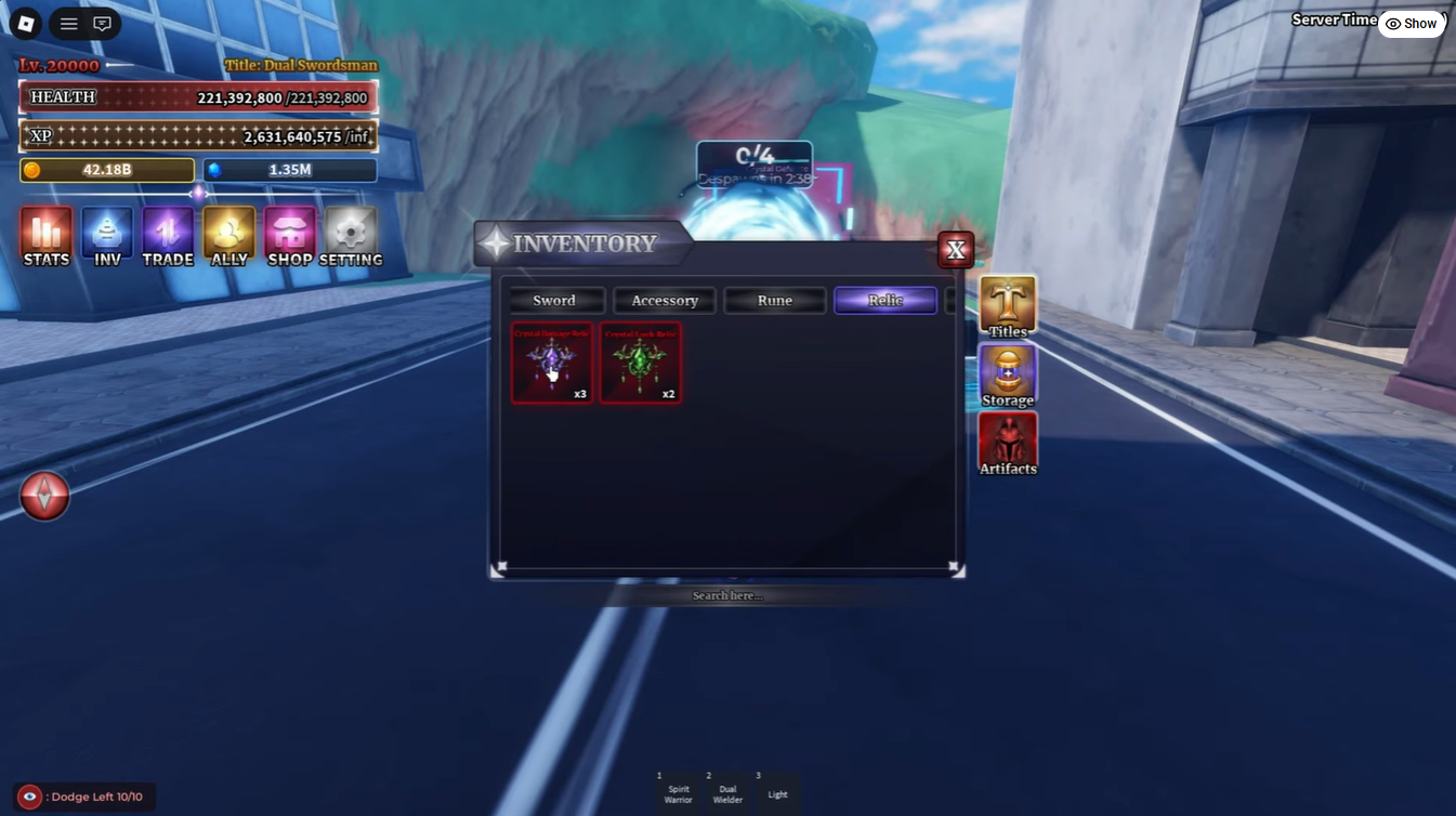 Sailor Piece Crystal Relic Location Guide: How to Get Damage and Luck Relics