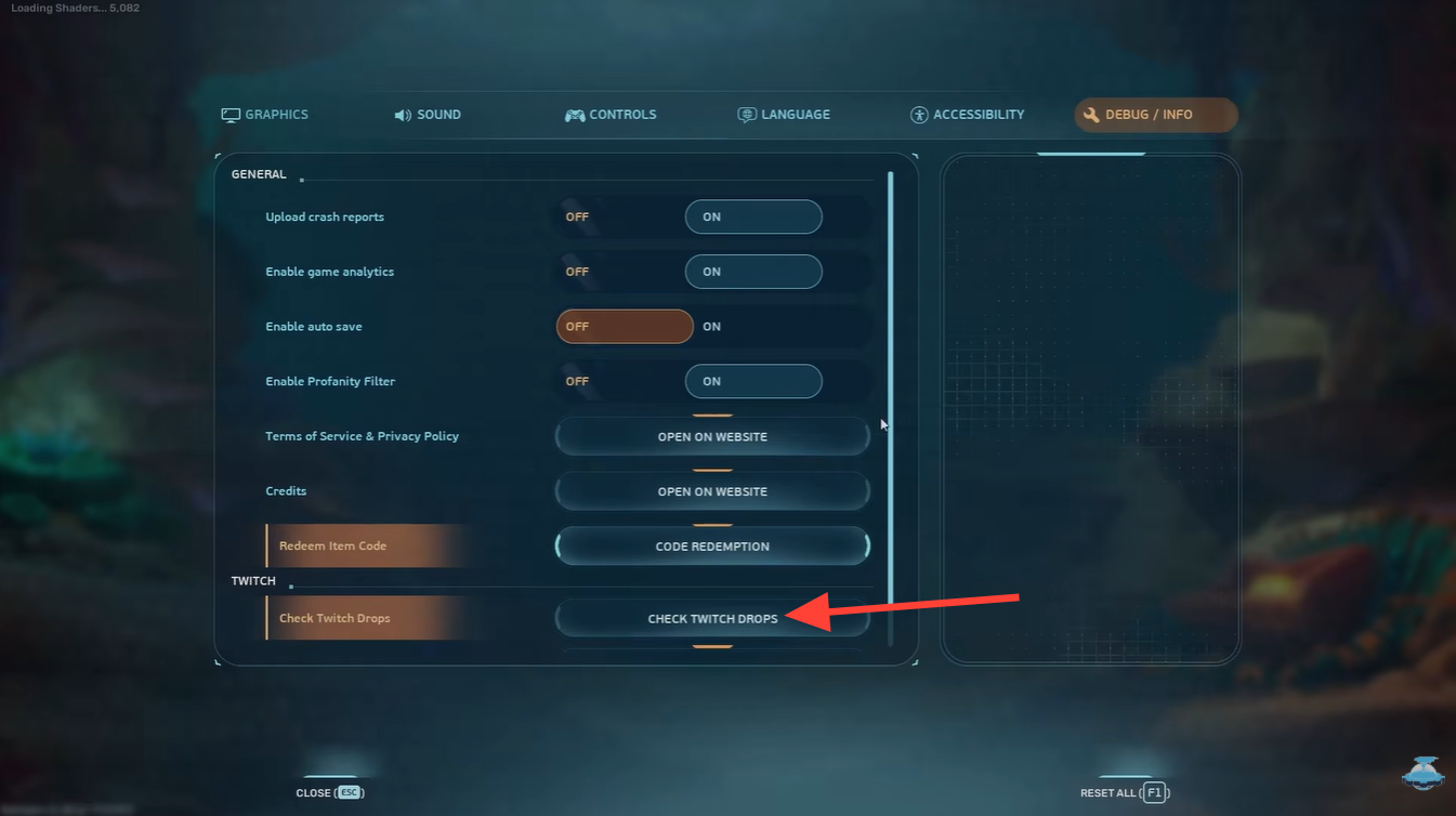 Checking Twitch Drop in Subnautica 2