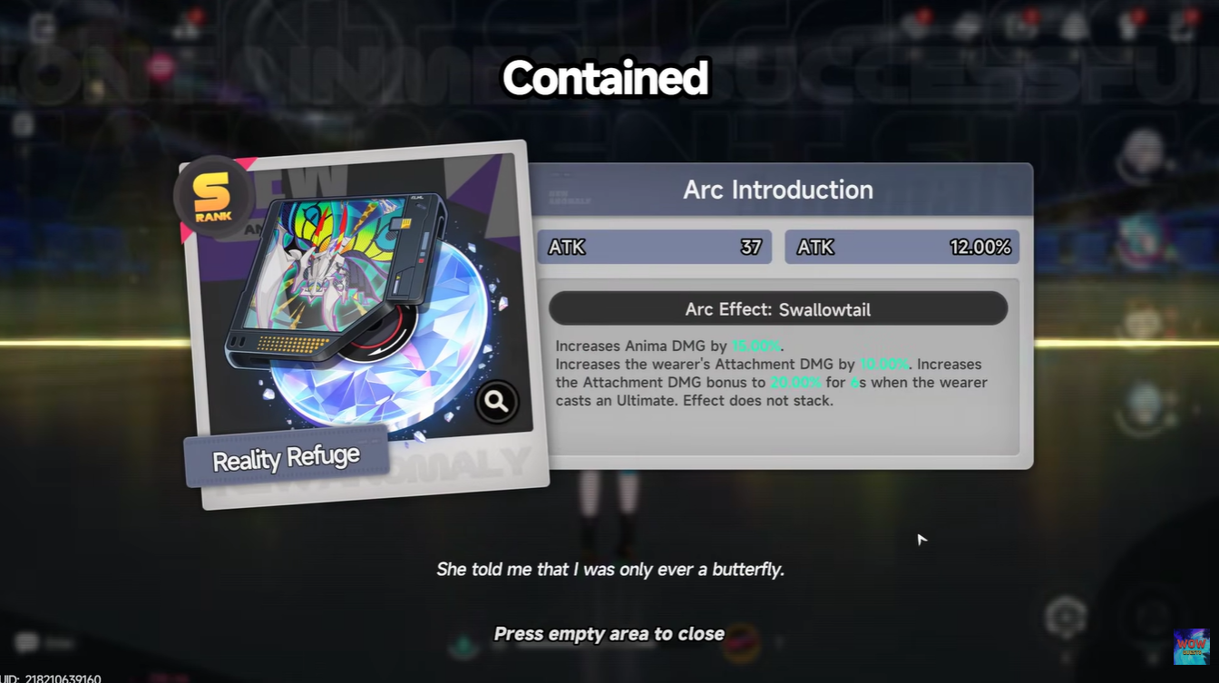 Reality Refuge Arc Swallowtail boss location Stats, Effects Best Usage NTE neverness to everness