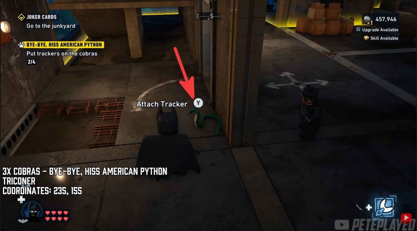 Cobra locations inside the construction building across from the GCPD headquarters