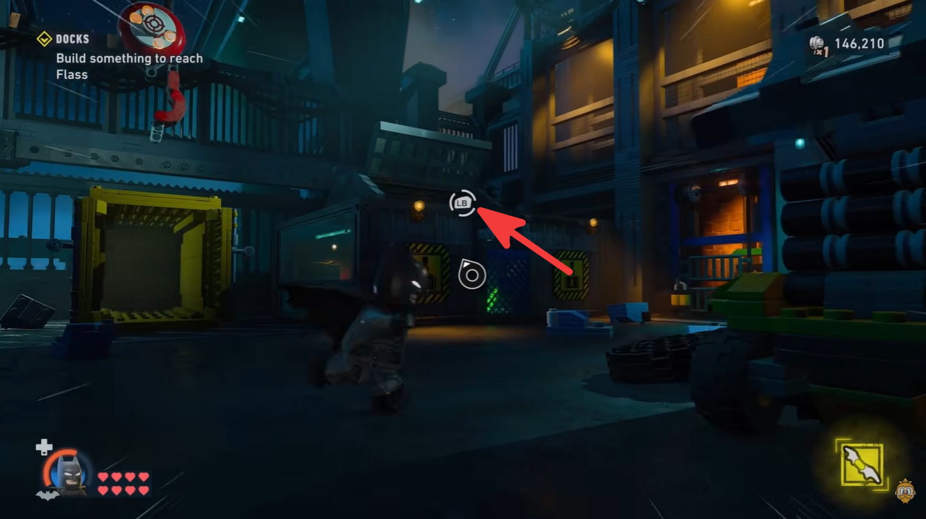 New Beginnings Red Brick Location and Unlock in LEGO Batman: Legacy of the Dark Knight