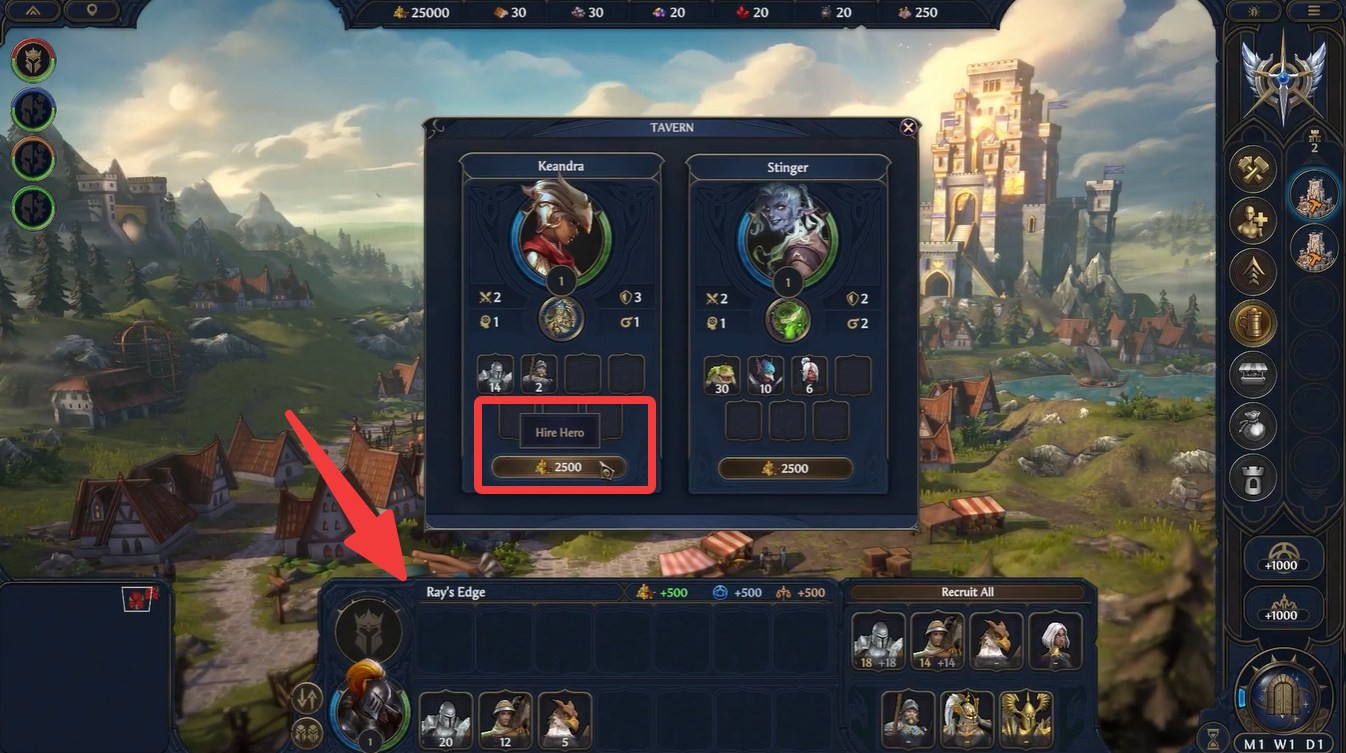How to Hire Heroes Fast in Heroes of Might and Magic: Olden Era - Troubleshooting Taverns