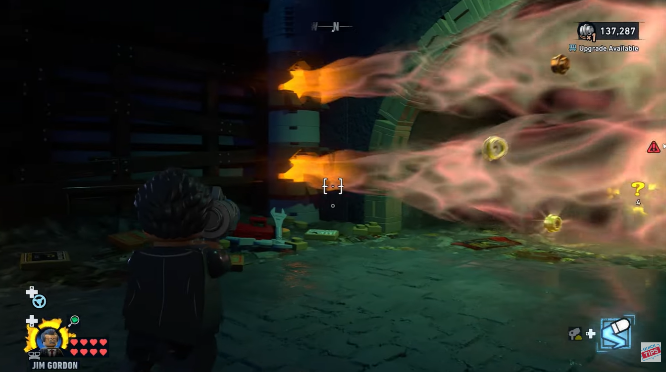 Shutting off the fire valves in LEGO Batman Legacy of the Dark Knight