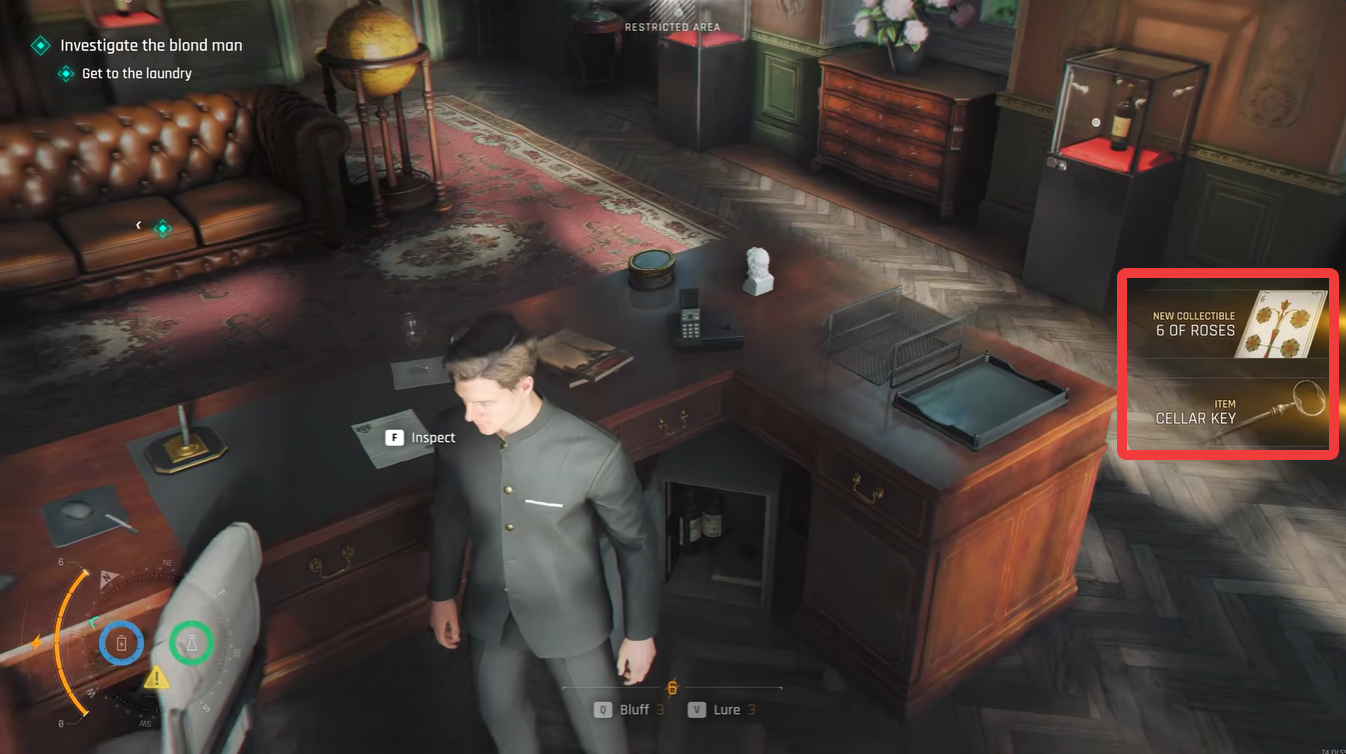 Final view of the Manager’s Office after obtaining the Cellar Key in 007 First Light