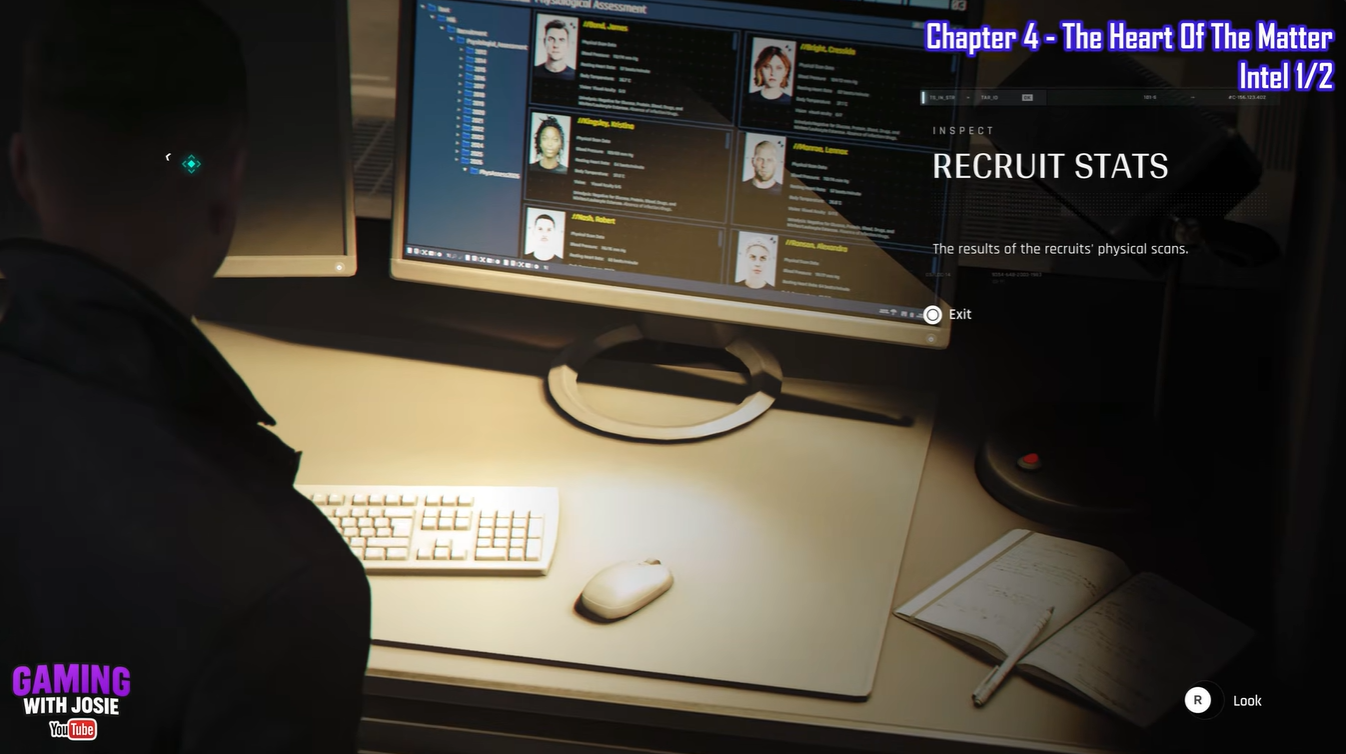 Collecting Recruit Stats collectible in 007 First Light Chapter 4 The Heart of the Matter