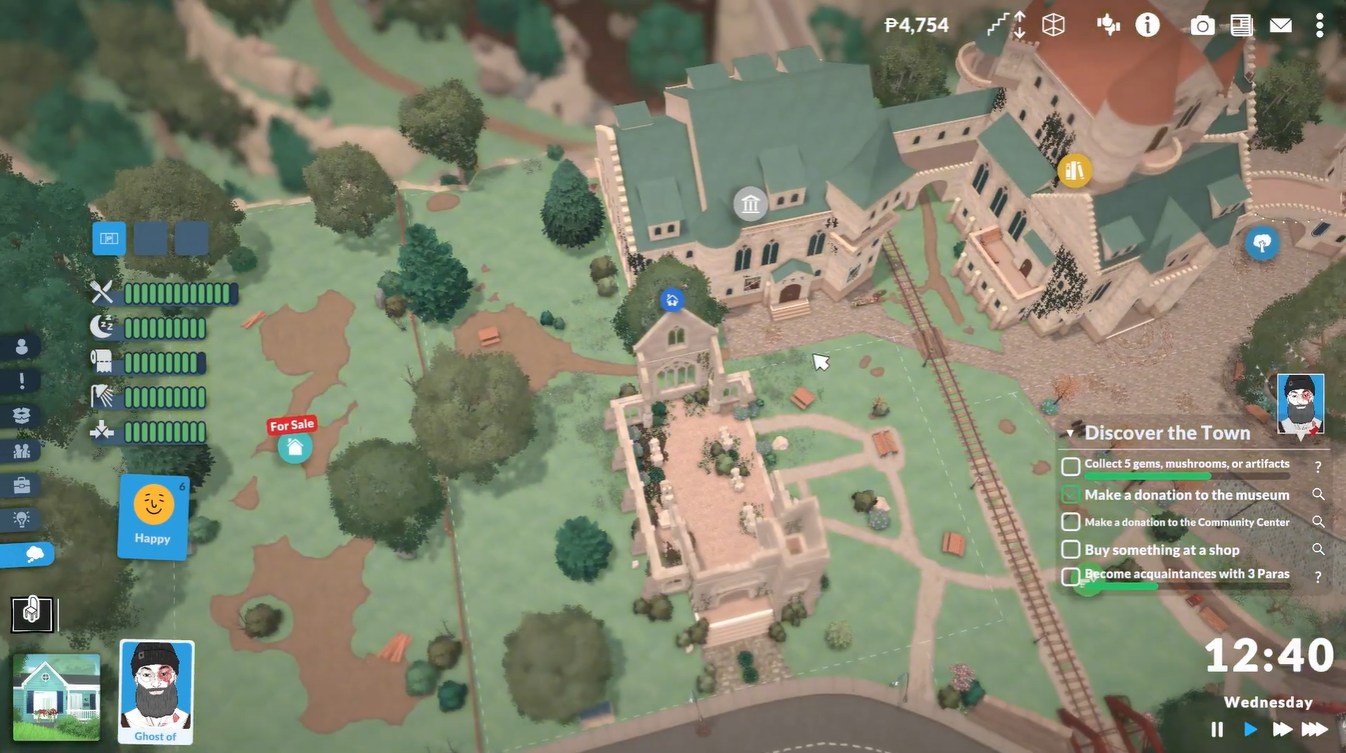 Community center location in Paralives