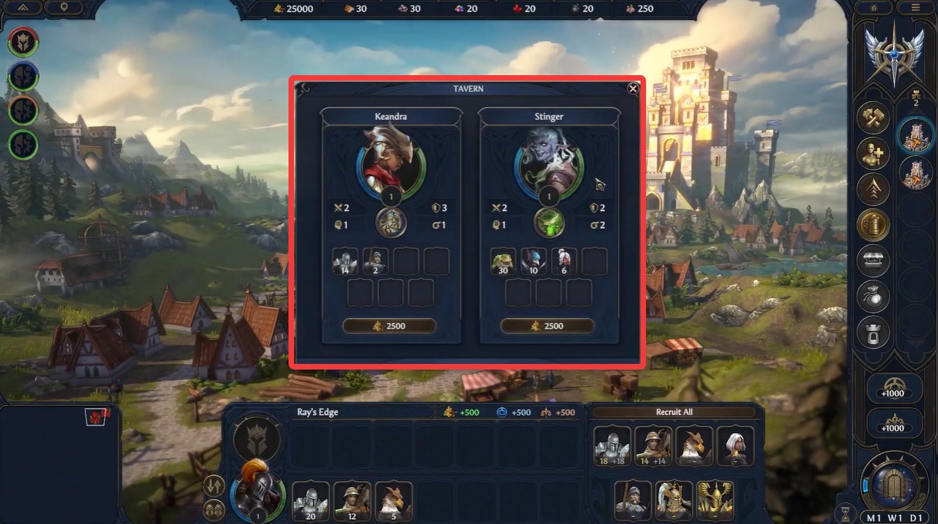 How to Hire Heroes Fast in Heroes of Might and Magic: Olden Era - Troubleshooting Taverns