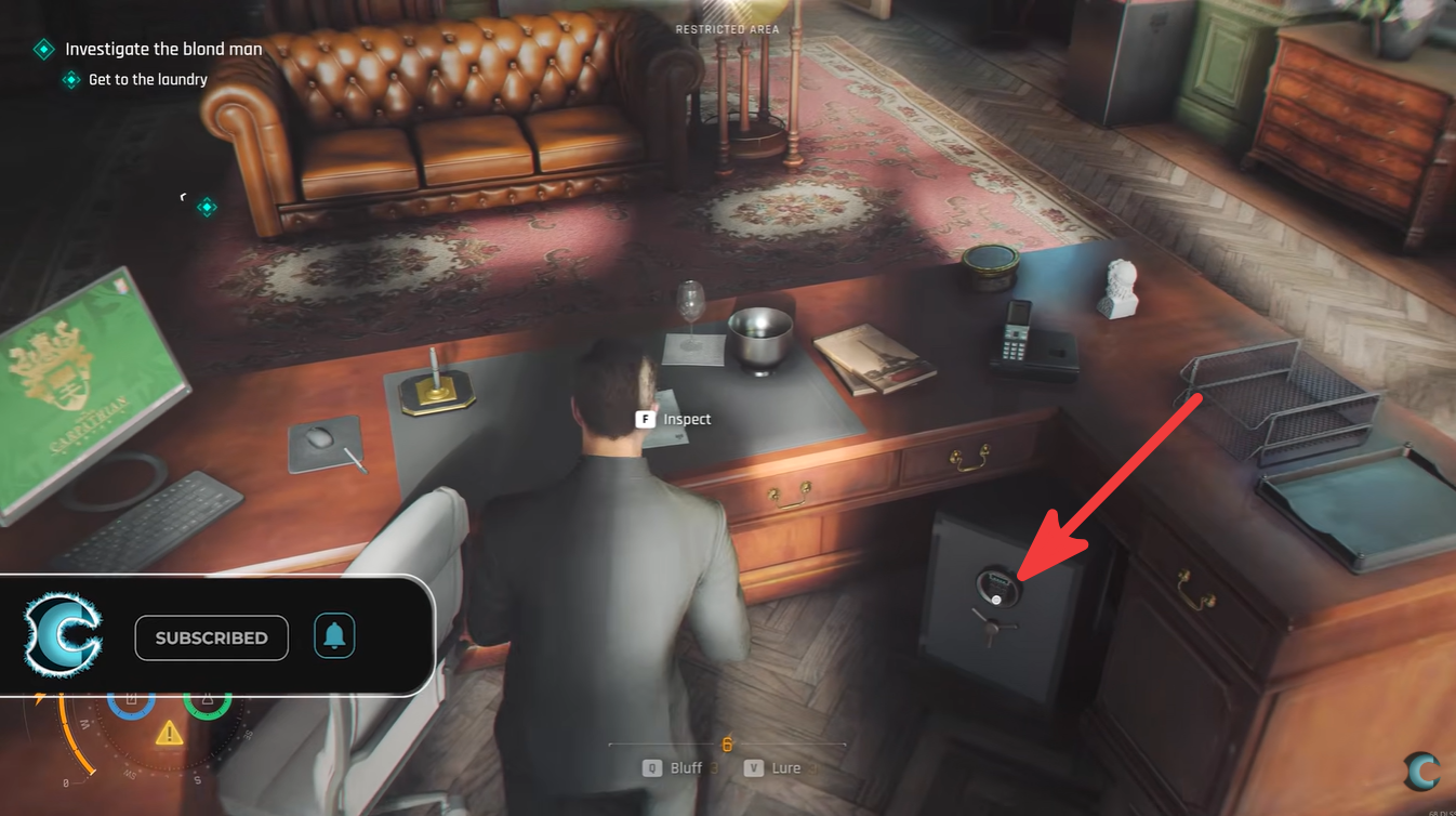 Manager’s Office safe opening after entering the correct code in Chapter 8 007 First Light
