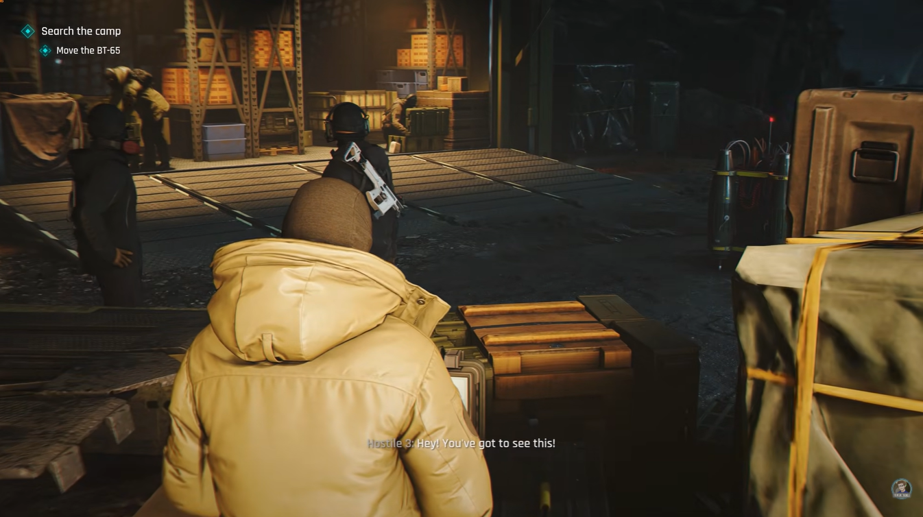 Rocket launcher area near the guards in 007 First Light Prologue Mission