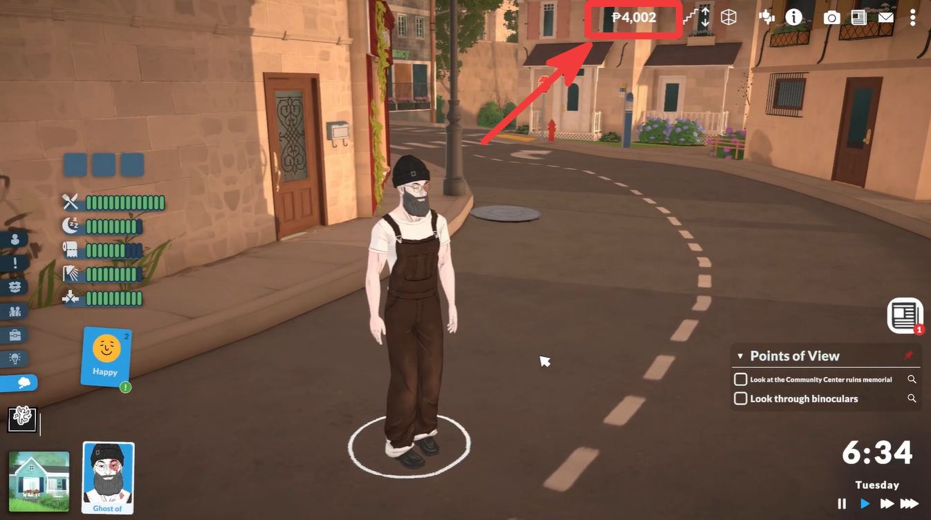 Image showing money in Paralives in gameplay