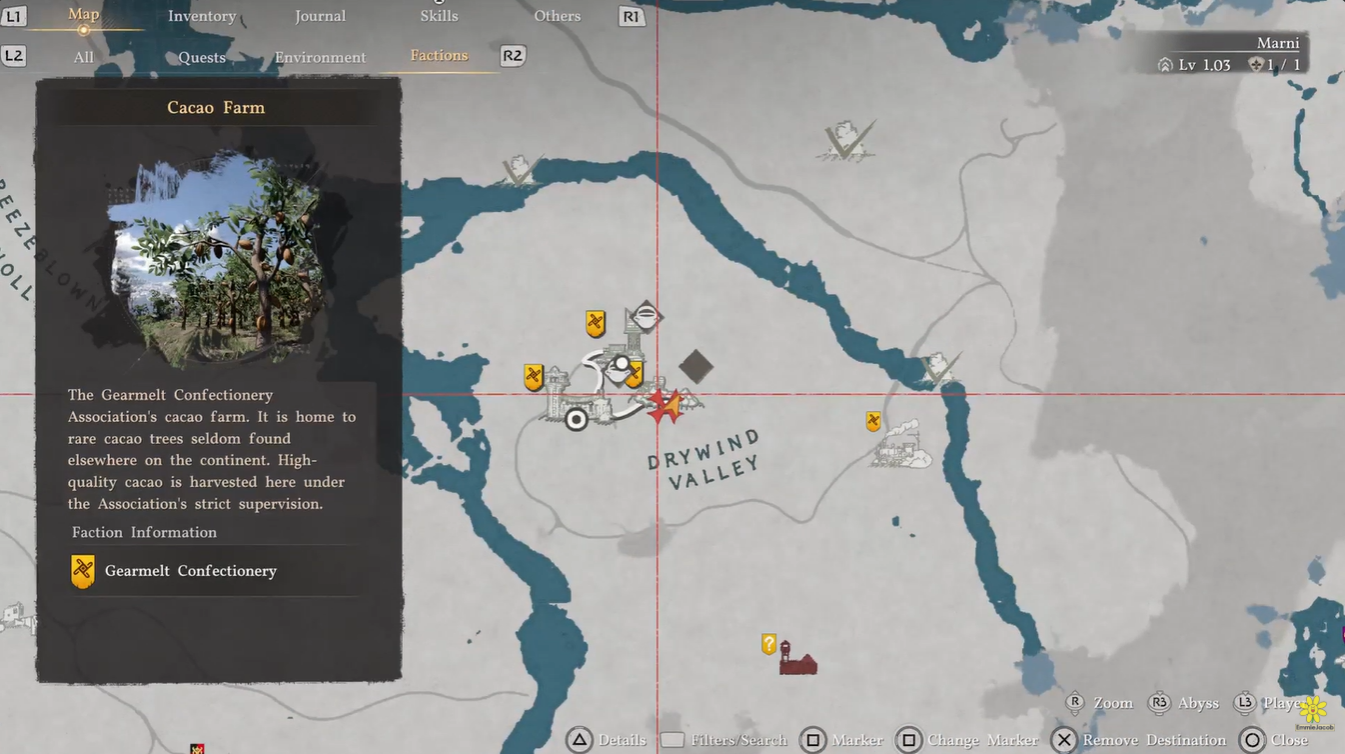 Crimson Desert Cacao Farm location on map